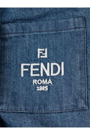 jeans in cotone denim FENDI KIDS | JUF149ATRFF0QG0